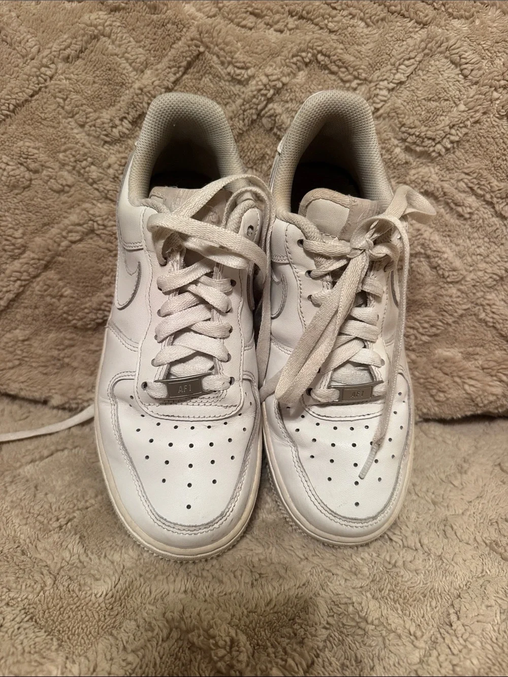 Nike AIR White Low Top Leather Sneakers